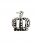 Sterling Silver 3D Crown Charm 15x11mm