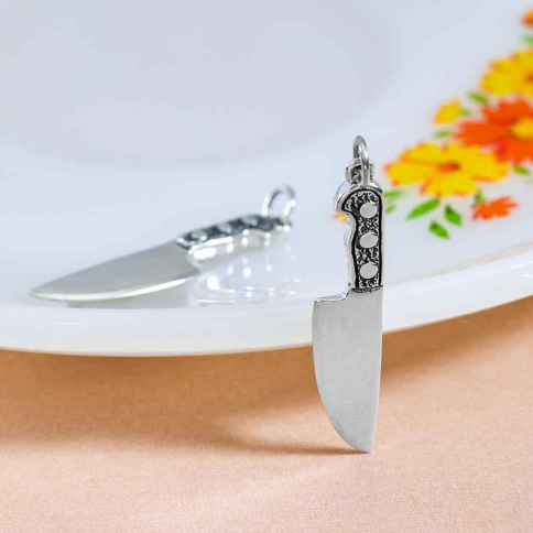 Sterling Silver Large Knife Charm