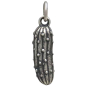 Sterling Silver Pickle Charm Front View