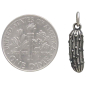 Sterling Silver Pickle Charm with Dime