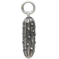 Sterling Silver Pickle Charm Side View