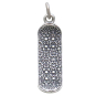 Sterling Silver Skateboard Charm Front View