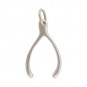 Sterling Silver Wishbone Charm 20x10mm