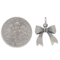 Sterling Silver Dimensional Bow Charm with Dime