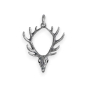 Sterling Silver Deer Skull with Antlers 26x19mm