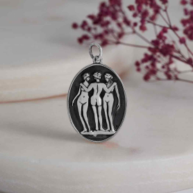 Nina Designs Sterling Silver Three Graces Pendant