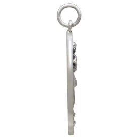 Sterling Silver Three Graces Pendant Side View