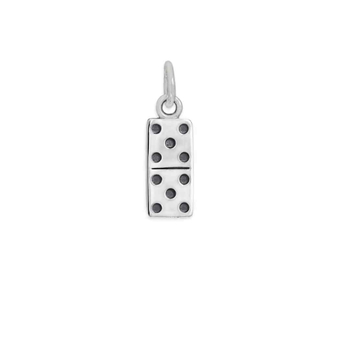 Nina Designs Sterling Silver Domino Charm 17x5mm