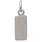 Sterling Silver Domino Charm Back View