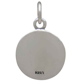 Sterling Silver Lucky 7 Coin Charm Back View