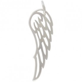 Sterling Silver Wing Charm 27x8mm