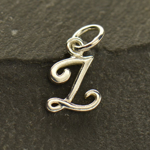Sterling Silver Initial Charm Letter Z 14x8mm