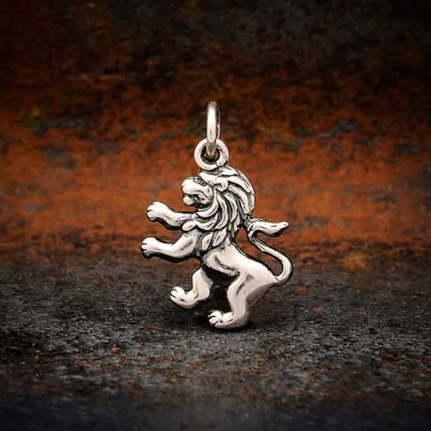 Sterling Silver Lion Charm 19x12mm