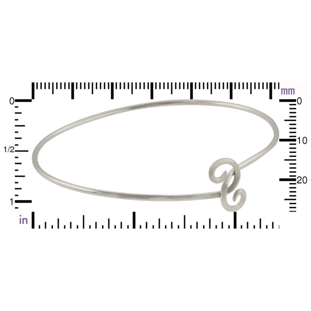 Sterling Silver Charm Bracelet - Twist Closure Small