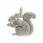 Sterling Silver Realistic Squirrel Charm 18x18mm