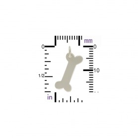  Sterling Silver Dog Bone Stamping Blank 19x12mm