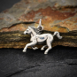 Sterling Silver Realistic Horse Charm 16x18mm