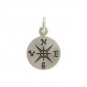 Sterling Silver Compass Charm