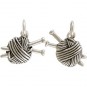 Sterling Silver Ball of Yarn Charm - Hobby Charms 14x14mm