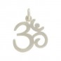 Sterling Silver Om Charm - Large 20x15mm