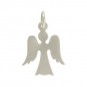 Sterling Silver Angel Charm - Christmas Charms 19x12mm