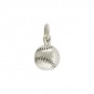 Sterling Silver 3D Baseball Charm - Sports Charms