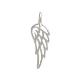 Sterling Silver Tiny Wing Charm 18x6mm
