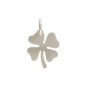 Sterling Silver Medium Four Leaf Clover Charm 15x10mm