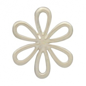 Sterling Silver Stud Earrings - Daisy 10x10mm front