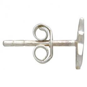 Sterling Silver Stud Earrings - North Star 7x5mm