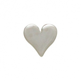 Sterling Silver Stud Earrings - Tiny Heart 5x5mm