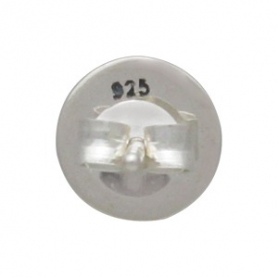 Sterling Silver Stud Earrings - Etched Tree of Life 8x8mm