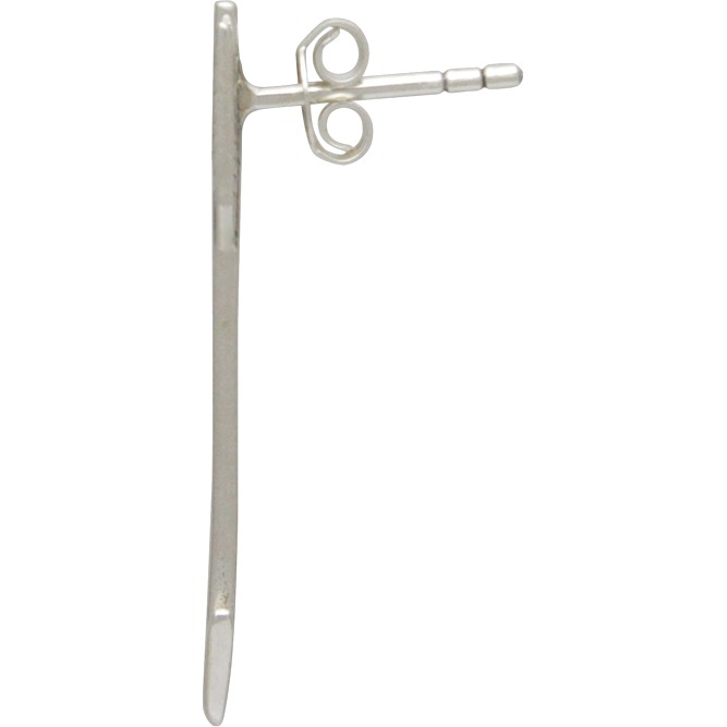 Sterling Silver Post Earrings - Large Arrow Earrings 29x5mm