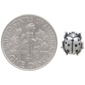Sterling Silver Ladybug Earrings