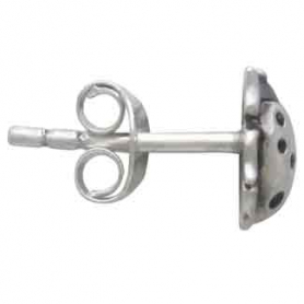 Sterling Silver Ladybug Earrings