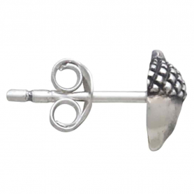 Sterling Silver Acorn Post Earrings