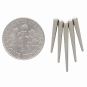 Sterling Silver Large Five Spike Post Earrings with Dime