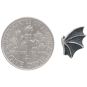 Sterling Silver Dragon Wing Post Earrings with Dime