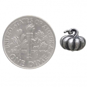 Sterling Silver Pumpkin Post Earrings