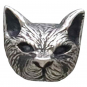 Sterling Silver 3D Cat Head Post Earrings