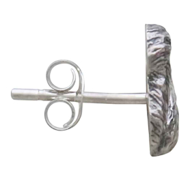 Sterling Silver Squirrel Post Earrings Side View