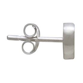 Silver Candy Hearts Post Earrings - Love You & Kiss Me Side View