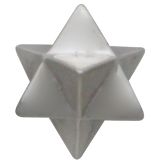  Sterling Silver Merkaba Post Earrings 6x6mm