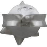  Sterling Silver Merkaba Post Earrings 6x6mm