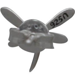 Sterling Silver Dragonfly Post Earrings 9x10mm