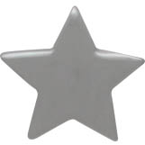 Sterling Silver Star Post Earrings 6x6mm