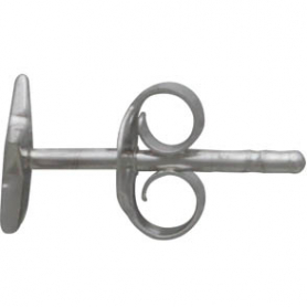 Sterling Silver Star Post Earrings 6x6mm