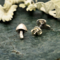 Nina Designs Sterling Silver Mushroom Post Earrings beauty shot