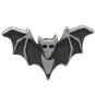  Sterling Silver Detailed Bat Post Earrings 6x10mm