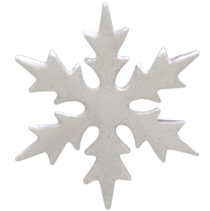 Sterling Silver Snowflake Post Earrings 11mm